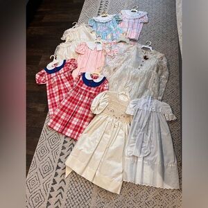 Vintage 90s Girls Dresses Lot of 12 Toddler Youth